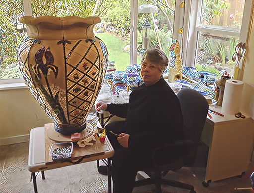 Vicki in Vickiworld Mosaic Studio